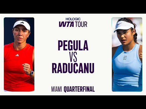 Jessica Pegula vs. Emma Raducanu | 2025 Quarterfinal Miami | WTA Match Highlights